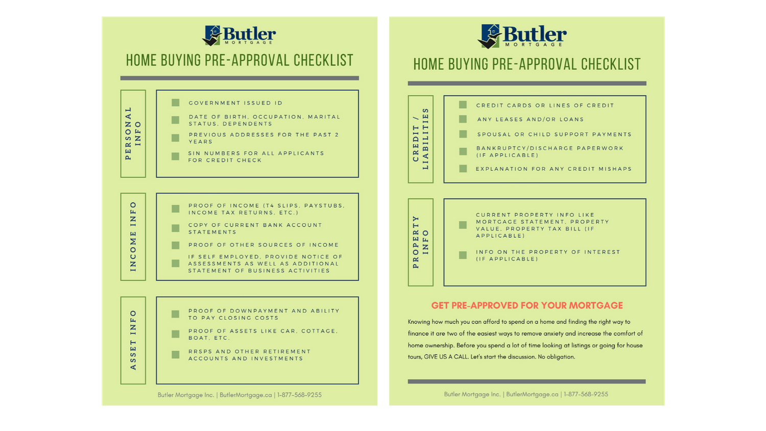 mortgage preapproval checklist